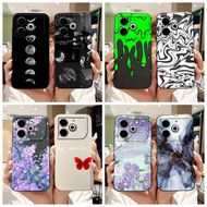 Tecno Pova 6 Neo 2024 Fashion Moon Flower Pattern Casing Pova6 Neo Soft Silicone Lens Protective Pho