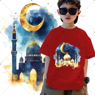 红220G 100% Cotton 红ELLY Premium Cotton Combed | Boys' Shirts Absorb Sweat | Simple Raya T-Shirt | Cu