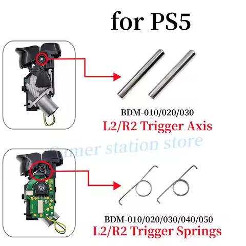 1/5/10/50/100 Set for PS5 BDM-010/020/030/040/050 Controller L2 / R2 Buttons Trigger Spring Metal Tr