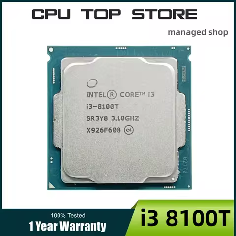 Intel Core I3 8100T 3.1GHz LGA 1151 CPU Processor 4-core 4-thread 6M 35W