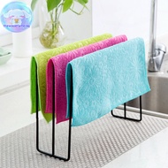 hewoodfameing High Quality Iron Towel Rack Kitchen Cupboard Hanging Wash Cloth Organizer Drying Rack