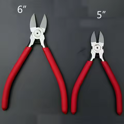 High Quality 5 6 7 inch Diagonal Pliers Wire Cutting Nipper Hand Tools Cable Cutter Water Rubber Sha