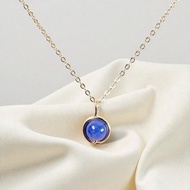 Soli【12月誕生石】坦桑石吊墜頸鏈 / 14KGF / 925純銀 / 天然石