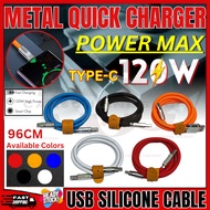 COS 96CM USB SILICONE CABLE 120W 6A HIGH SPEED DATA CHARGING LINE FOR (TYPE C)