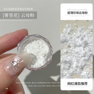 Nail Art White Moonlight Opal Powder Pearl Mica Piece Flash Powder Pure White Glitter Accessories 白月