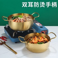 Stainless Steel Ramen Pot Instant Noodle Pot Korean Noodle Pot Induction Cooker Soup Pot Binaural Creative Net Red Insta