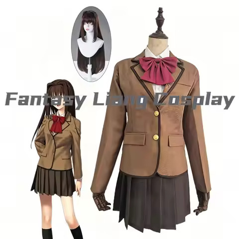 Anime Mahoutsukai no Yoru Aoko Aozaki Cosplay Costume Wig Full Set Uniform For Women Halloween Carni