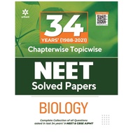 Arihant 34 Years Chapterwise Solutions NEET Biology 2022