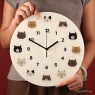 Cartoon Cartoon Clock Wall Clock 2025 Living Room Wall Watch Simple Mute Creative Bedroom New Style 