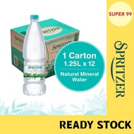 SPRITZER Natural Mineral Water / Air Mineral Semulajadi (1250ml x 12 Bottles)