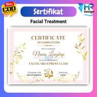 Cetak Sertifikat Kursus Kecantikan Facial Treatment Sertifikat Kecantikan