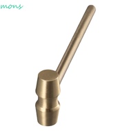 MONS Gavel, Brass Yellow Hammer, Judge Auction Prop Judge Hammers Company