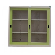 ATMOS ตู้เหล็กเก็บเอกสาร บานกระจก 2 ชั้น 91.4x40.6x87.8 ซม. สีเขียว