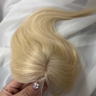 [Dyed Platinum Wig Piece] Platinum Real Hair Wig Piece 613 Xiaoluojia Lace Inner Net