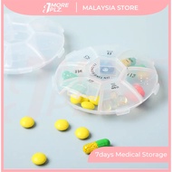 1More 7Days A Week Portable Pill Box Detachable Medicine Box Tablet Box/ Kotak Ubat / Medicine Stora