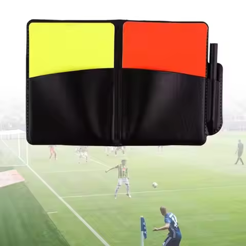 Football Redness Yellow Card Set Sports Football Referee Redness Yellow Card Set Soccer Warning and 