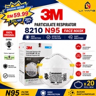 [Original] 3M™ 8210 N95 Particulate Disposable Respirator (20 Pcs/Box) / N95 Face Mask Sirim & DOSH 