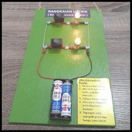 Terlaris Rangkaian listrik PARALEL 2 lampu dan 2 saklar untuk tugas IPA SD SMP Best Seller