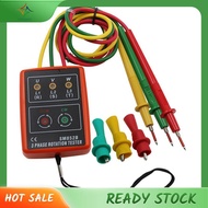 [luxiang.] Indicator Meter Three Phase Rotation Indicator Meter Phase Sequence Tester LED Buzzer wit