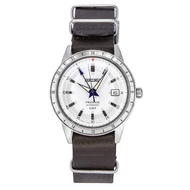 Seiko Presage Style60s GMT Watchmaking 110th Anniversary Limited Editions Leather Strap White Dial Automatic SSK015J1 Mens Wat