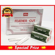 Razor Blades Single-Edged Feathers FEATHER 1 (Small Box Of 12 Blades)