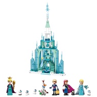 Girls Blocks Compatible Lego Princess Ice Castle 786PCS Friends Disney Elsa Anna Building Sets Toys for Children Kids Gift