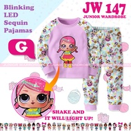 LOL Surprise LED Sequin Super BB Kids Pajamas 2-13T JW147-G