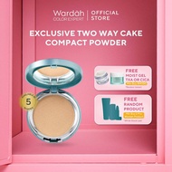 Wardah Exclusive Two Way Cake Compact Face Powder Foundation - Silky Smooth Matte Finish, Flawless H