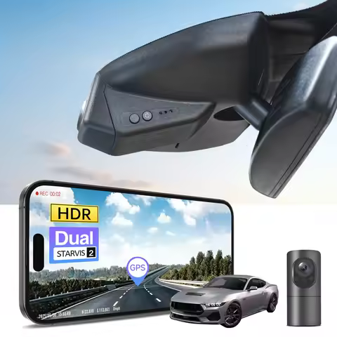 4K STARVIS 2 IMX678 IMX675 Sensor Dash Cam For Ford Mustang Gen6 S550 Gen7 Car Camera Recorder 2015-
