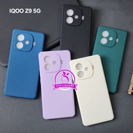 Iqoo Z9 5G Iqoo Z7 Iqoo Z7X liquid Silicone Macaron Square Color Case Iqoo Z9 5G Iqoo Z7 Iqoo Z7X