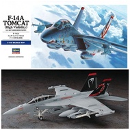 全新 日版 未開 戰機模型  長谷川 Hasegawa 1/72 Scale F-14A Tomcat (High Visibility)