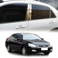 For Honda Accord 2003 2004 2005 2006 2007 7th Generation Accessories Stainless Steel Window Pillar T
