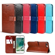 For iPhone 15 14 13 12 Plus Pro Max Mini Flip Phone Casing Leather Wallet Mobile Phone Case Covers Casing