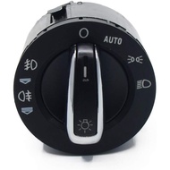 Chrome Headlight Fog Lamp Control Switch 4F1 941 531E /Fit for A3 S3 A6 C6 4F S6 RS6 Q7 A6 4F Car Ac