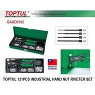Toptul Professional 121pcs Industrial Hand Nut Riveter Set