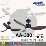 AEROAIR AA-320 35inch/46inch/52inch ceiling fan with LED light