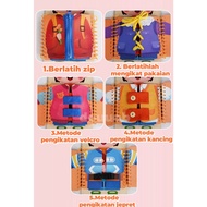 NEW 5 Pages Busy Book Montessori toys Busy Board baby educational toys for children life skills trai