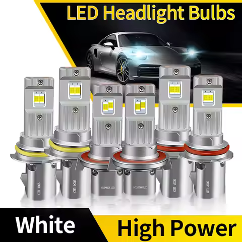 2PCS 9004 HB1 LED Headlight Bulb 9007 HB5 9008 H13 Cool White High & Low Beam Lamp 30000LM 40W Plug 