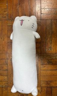 日本Toreba Karameru 貓咪長抱枕 輕微污漬