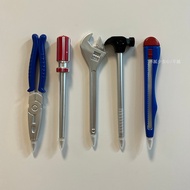 Taiwan Ready Stock Funny Simulation Hammer Wrench Ballpoint Pen Sand Sculpture Stationery 0.5 Black 