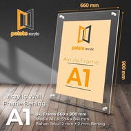 Top Acrylic FRAME A1 Acrylic A1 LANDSCAPE/ Portrait/ STANDARD 2MM/