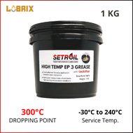 LUBRIX Setroil High Temperature EP 3 Grease with Tackifier Lithium Grease Hi Temp Grease Minyak Grea