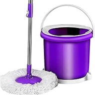 Automatic Mop Bucket Rotating Mop Hands free Washing Single Cylinder Household Labor saving Automatic Water Dump Lazy Mop Anniversary