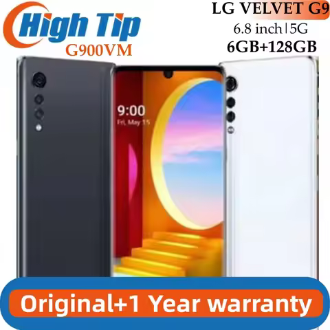 Original Unlocked LG G9 5G G900VM USA Version LG VELVET Mobile Phone Snapdragon 765 6.8'' Screen Ref