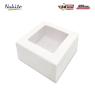 【10/20pcs】 Cake box window 6x6x3/7x7x3/8x8x3.5/8x8x5/10x10x3.5/10"x10"x5" Kotak Kek
