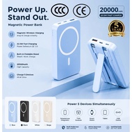 【3C Certification】CCC Powerbank 20000mAh Magnetic Wireless Powerbank Fast Charging Powerbank With Fo