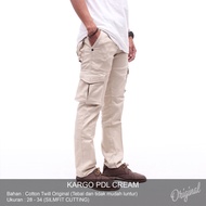 SPANKYSTORE Men's Long PDL Cargo Pants 100% Original Premium Distro CjELANA KANTOR SANTAI FORMAL | S