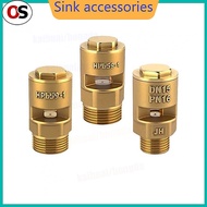 QC Brass thickened vacuum breaker valve size 1/2-3/4-1 "tap water inlet suction valve negative press