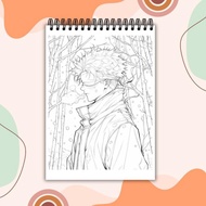 Gojo Satoru Coloring Book / Jujutsu Kaisen / Buku mewarnai Gojo Satoru Original Termurah Ready Kirim