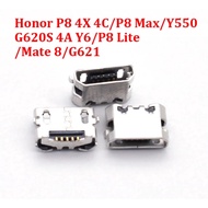 5-50pcs Charging Pin Port Connector For Huawei C8817E C8817D G621-TL00 Honor 4a 4X 4c G620S Y550 Y6 
